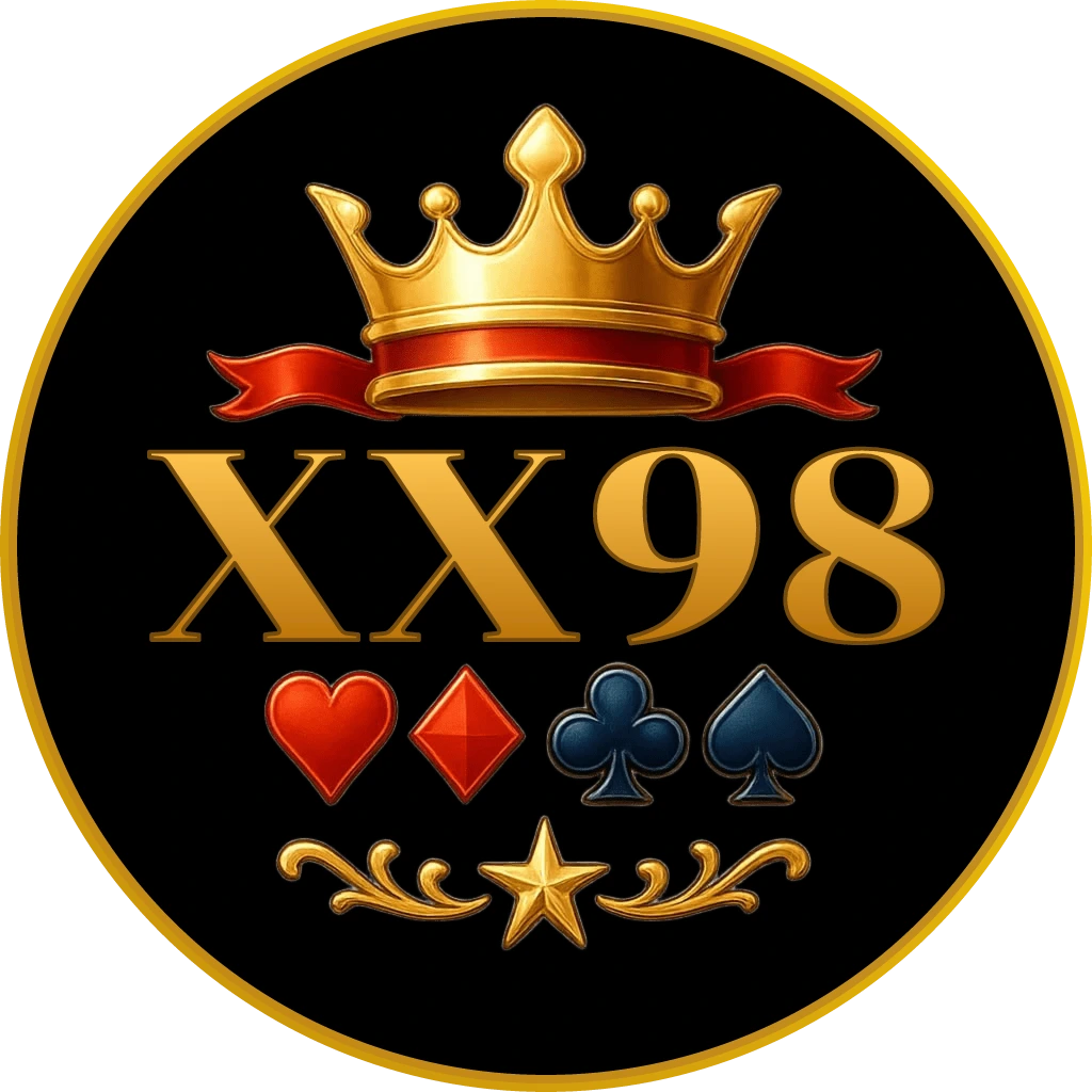 XX98 – Trải nghiệm hành động casino trực tiếp chân thực dành cho người chơi Việt Nam Nữ chia bài casino thanh lịch trong chiếc váy đỏ cầm chip poker với bánh xe roulette rực rỡ phía sau, thể hiện bầu không khí casino trực tiếp cao cấp của XX98 tại Việt Nam